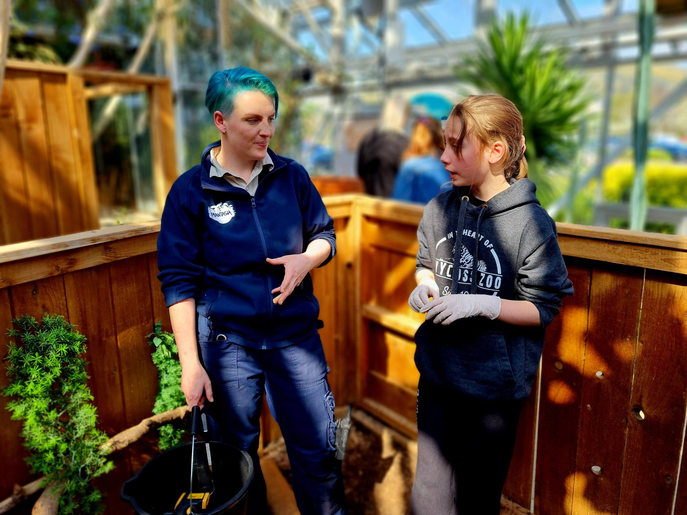 a couple of people that are talking to each other