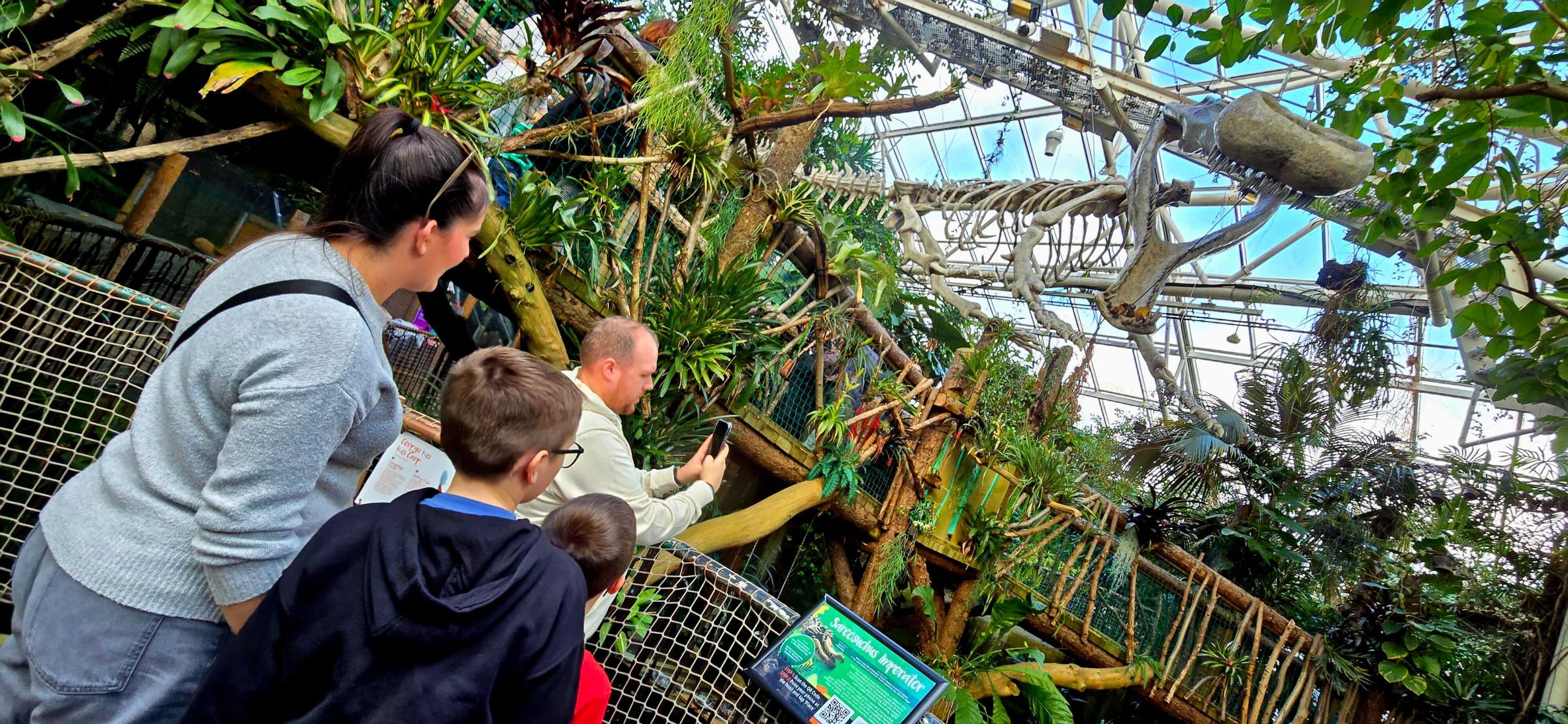 a young boy standing in front of a tree