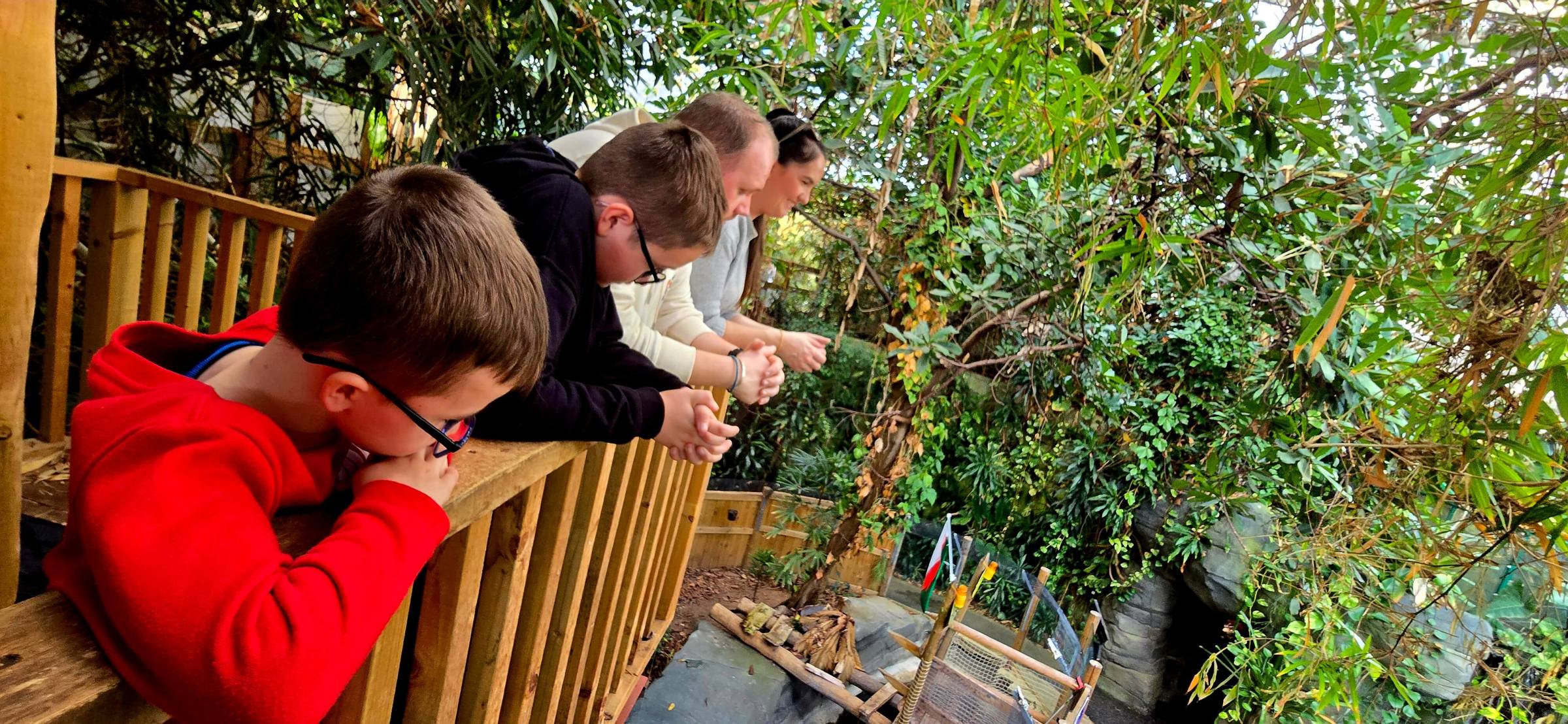 a man holding a child