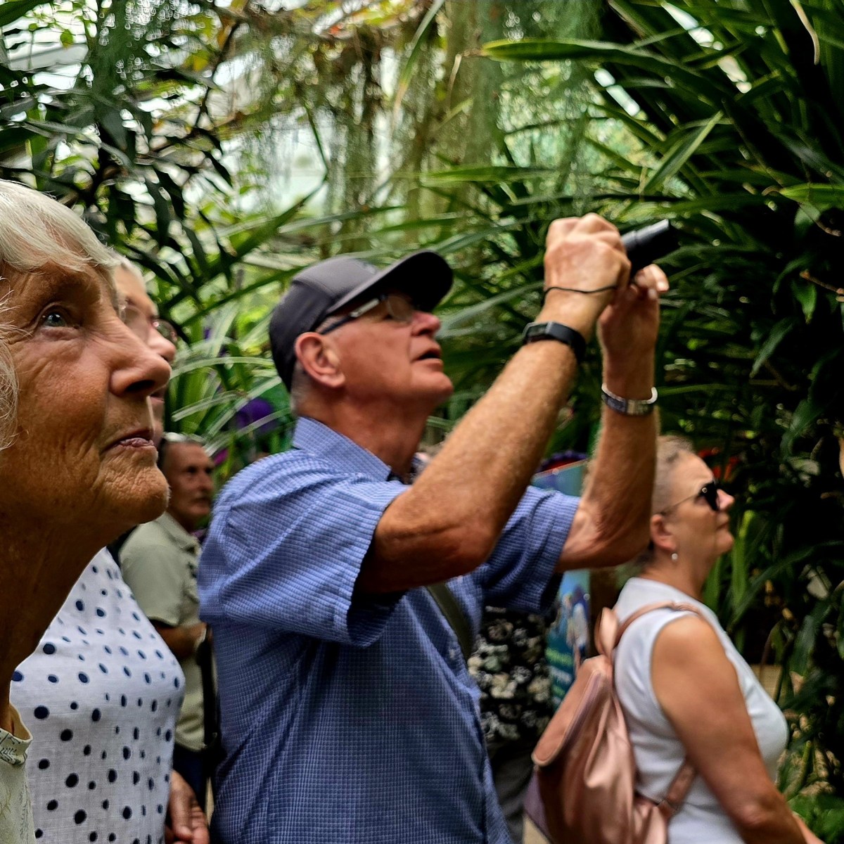 a man taking a photo
